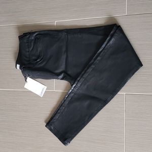 Zara Black Coated Jeans NWT
